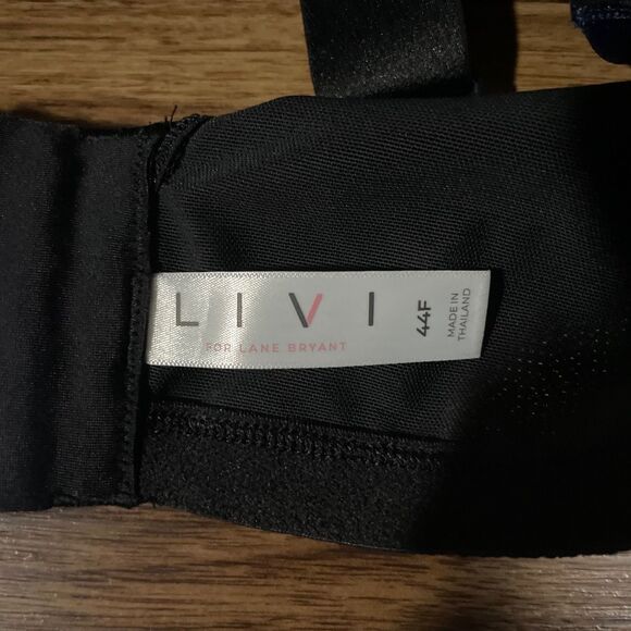 LIVI Active High Impact Wicking Max Support Sports Bra Size 44F Blue Nights - Picture 5 of 10